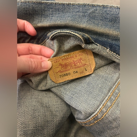 Levi’s Denim Trucker Jean Jacket Men’s Large Blue - Picture 4 of 11